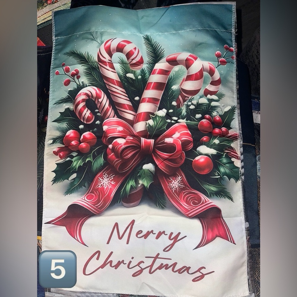 Choice - Poly Weatherproof Christmas garden flag - Picture 2 of 3
